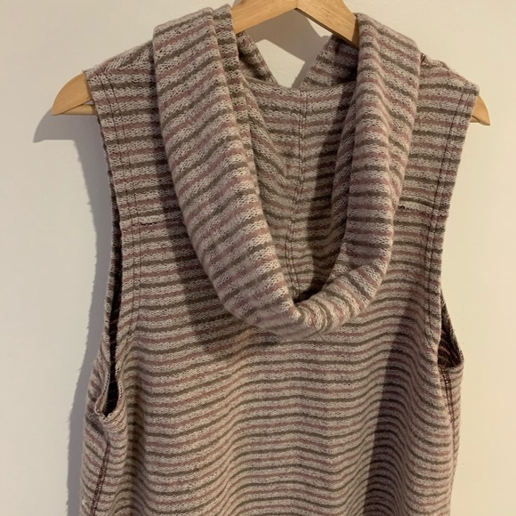 Free People Striped French Terry Sleeveless Hoodie - Picture 8 of 11